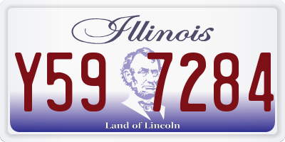 IL license plate Y597284