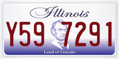 IL license plate Y597291