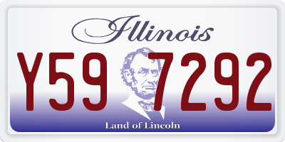 IL license plate Y597292