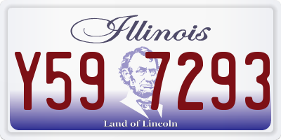 IL license plate Y597293