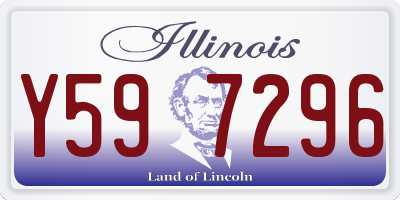 IL license plate Y597296