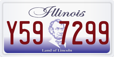 IL license plate Y597299