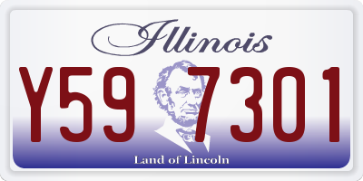 IL license plate Y597301