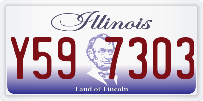 IL license plate Y597303