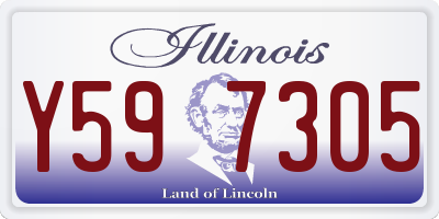 IL license plate Y597305
