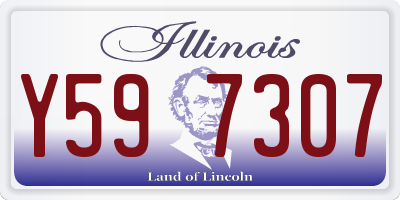 IL license plate Y597307