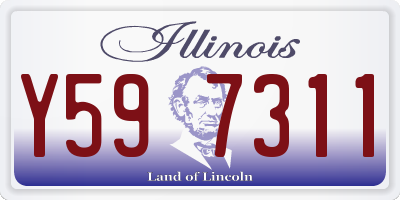 IL license plate Y597311