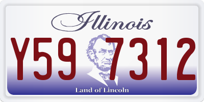 IL license plate Y597312