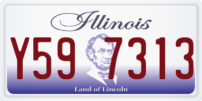 IL license plate Y597313