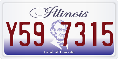 IL license plate Y597315