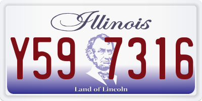 IL license plate Y597316