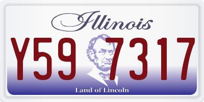 IL license plate Y597317
