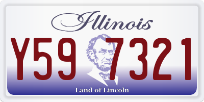 IL license plate Y597321