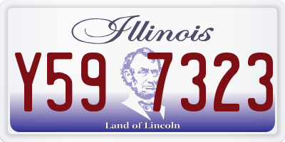 IL license plate Y597323
