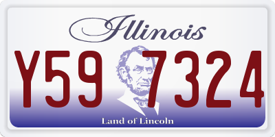 IL license plate Y597324