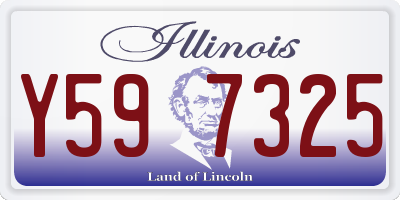 IL license plate Y597325