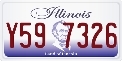 IL license plate Y597326