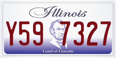 IL license plate Y597327