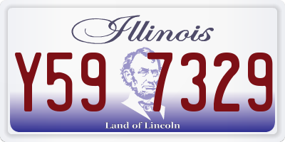 IL license plate Y597329