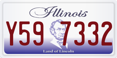 IL license plate Y597332