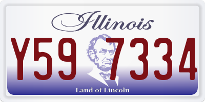 IL license plate Y597334