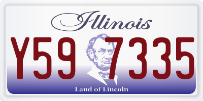 IL license plate Y597335