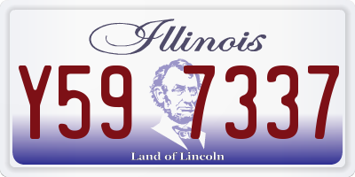 IL license plate Y597337