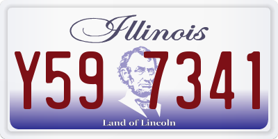 IL license plate Y597341
