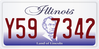IL license plate Y597342