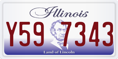 IL license plate Y597343