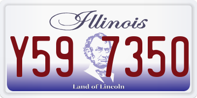IL license plate Y597350