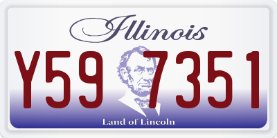 IL license plate Y597351