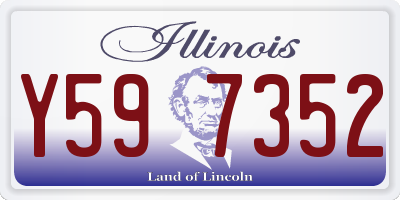 IL license plate Y597352