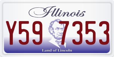 IL license plate Y597353