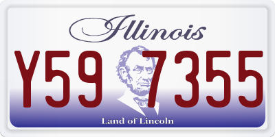IL license plate Y597355