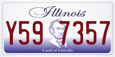 IL license plate Y597357