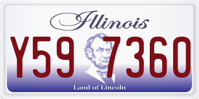 IL license plate Y597360