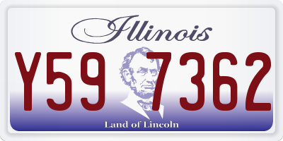 IL license plate Y597362