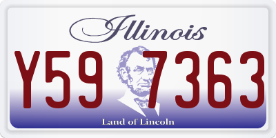 IL license plate Y597363