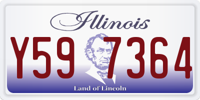 IL license plate Y597364