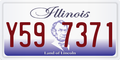 IL license plate Y597371
