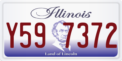 IL license plate Y597372