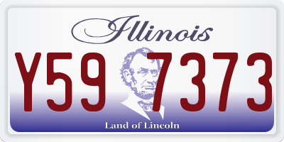 IL license plate Y597373