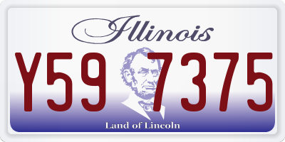 IL license plate Y597375