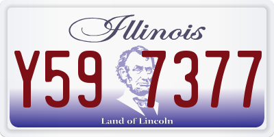IL license plate Y597377