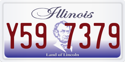 IL license plate Y597379