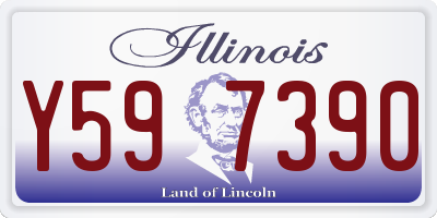 IL license plate Y597390