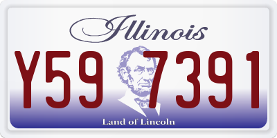 IL license plate Y597391