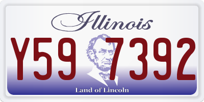 IL license plate Y597392