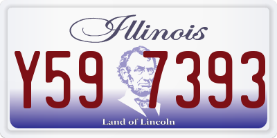 IL license plate Y597393